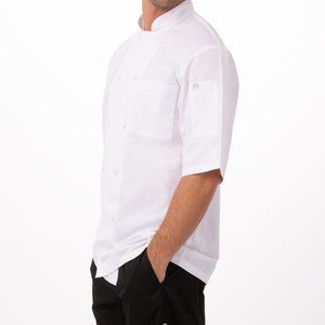 Chef Works Men's Montreal Cool Vent Chef Coat, SIZE LARGE WHITE NEW W/TAGS
